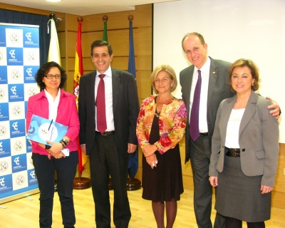 De izquierda a derecha, aparecen:  Mara Teresa Roldn, Manuel Blzquez, Carmen Galn, Luis Kun y Mara Dolores Calzada