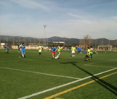 Una de las semifinales de futbol a siete