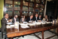 Intervencin del rector durante el acto celebrado en la Biblioteca del Crculo de la Amistad