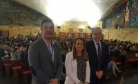 De izquierda a derecha, Eduardo Snchez, Esther Ruiz y Antonio Jos Cubero.