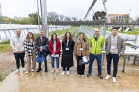 El equipo que ha visitado las instalaciones de la UCO