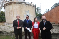De izqda. a dcha. Desiderio Vaquerizo, Pedro Garca; Ana Ruiz y Luis Medina Canalejo