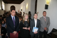 De izda. a dcha., Jos Carlos Gmez Villamandos, Mar Arteaga, Vicente Valls y Miguel Pino 