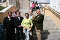 Inauguradas las nuevas escaleras ' Emilio Santos' en Rabanales