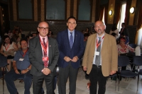 De izquierda a derecha, Victor Pavn, Jos Carlos Gmez Villamandos y Francisco Borge, en la inauguracin de las jornadas 