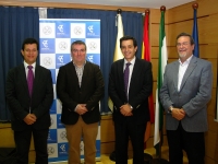 De Izq a dcha, Justo Castao, Ral Luque, Manuel Blzquez y Francisco Gracia