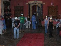 Corduba06/Almodvar. Alumnos del curso  sobre la vida cotidiana en la Edad Media escenifican las Danzas de la Muerte.