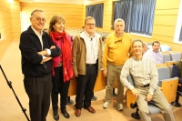 Rafael Espejo (centro), junto con los organizadores del ciclo de conferencia con motivo del Ao Internacional de los Suelos en la Universidad de Crdoba