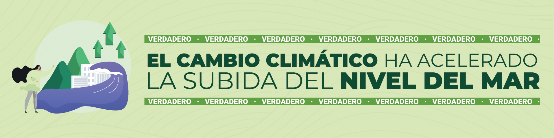 El cambio climático ha acelerado la subida del nivel del mar. VERDADERO