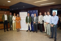 Imagen de las autoridades antes de la presentación del encuentro
