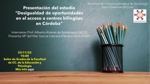 Un estudio de la UCO analiza la igualdad de oportunidades en el acceso a centros bilingües de Córdoba