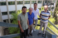 De izquierda a derecha, los investigadores de la UCO Pedro Antonio Gutiérrez, César Hervás Martínez, Miguel Díaz Lozano y Antonio Manuel Gómez Orellana